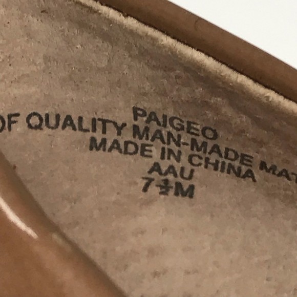 Nine West Womens Paigeo Pump Slim Heels Shoes Brown Round Toe Slip Ons 7.5 M - Picture 11 of 11